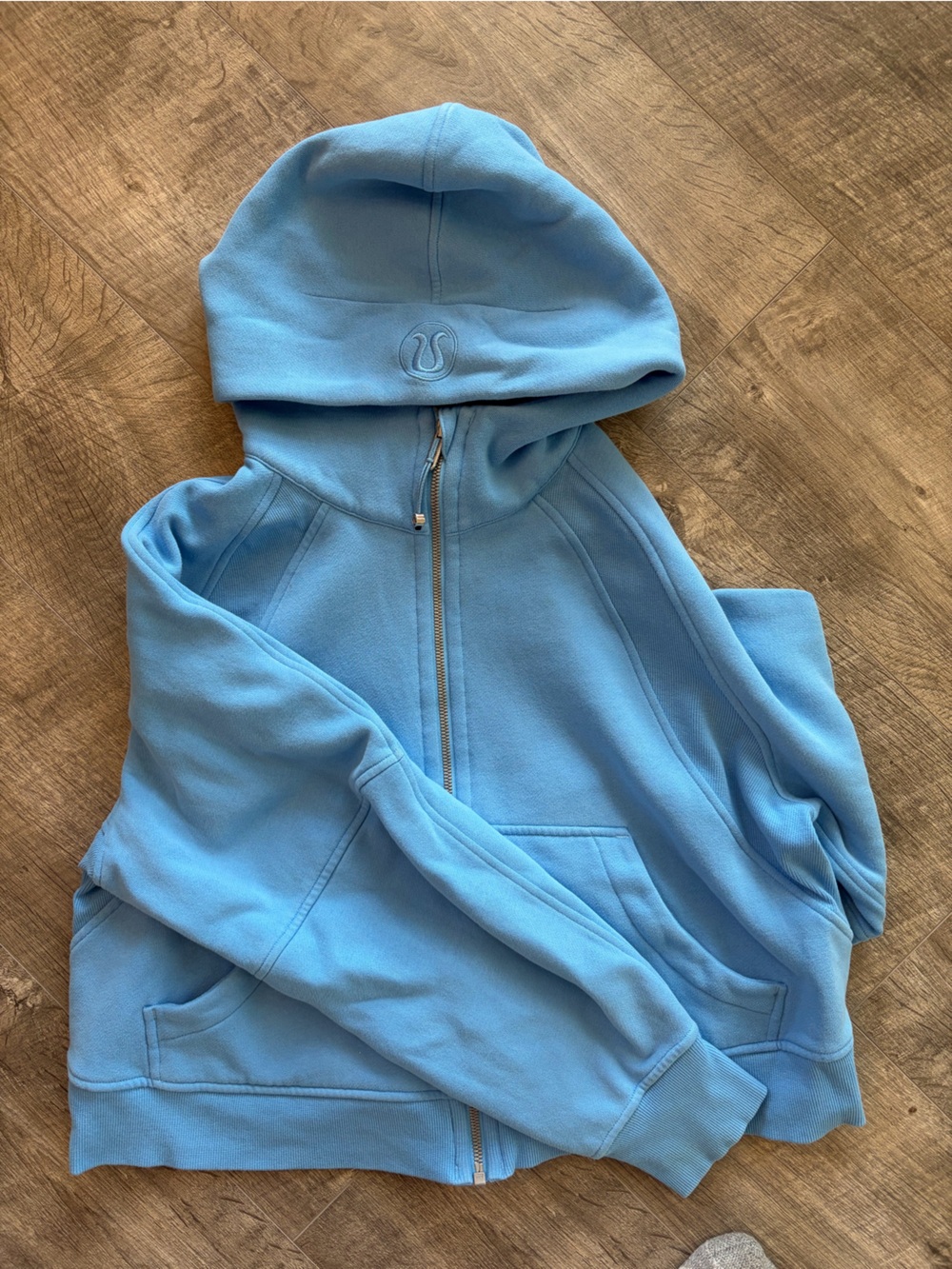 lululemon athletica Light Blue Zip Hoodie